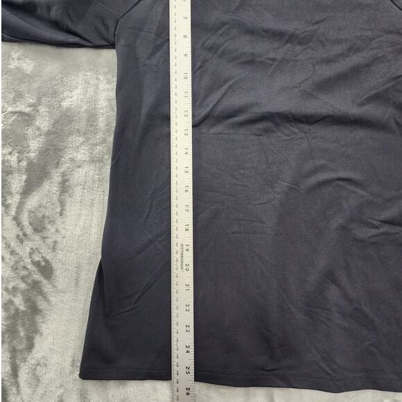 Under Armour Top Womens L‎ Black Heat Gear Fitted Open Back Long Sleeve Running - Picture 7 of 8